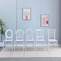 Modern Plastic Outdoor Dining Chair for Banquet Reception Wedding Hotel Use Commercial Furniture with Backrest