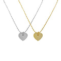 FUAMAY 925 Silver Bead Chain Necklace Classic Vintage Bead Chain Heart Necklace