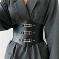 Elastic Strength Waist Belts for Cosplay Lace-up Corset Elastic Waistband Belt Wide Elastic Waspie Waist Belt for Women