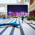 Lcd Screen 75 in Advertising Advertising Double Sided Screen Hanging Advertising Screen
