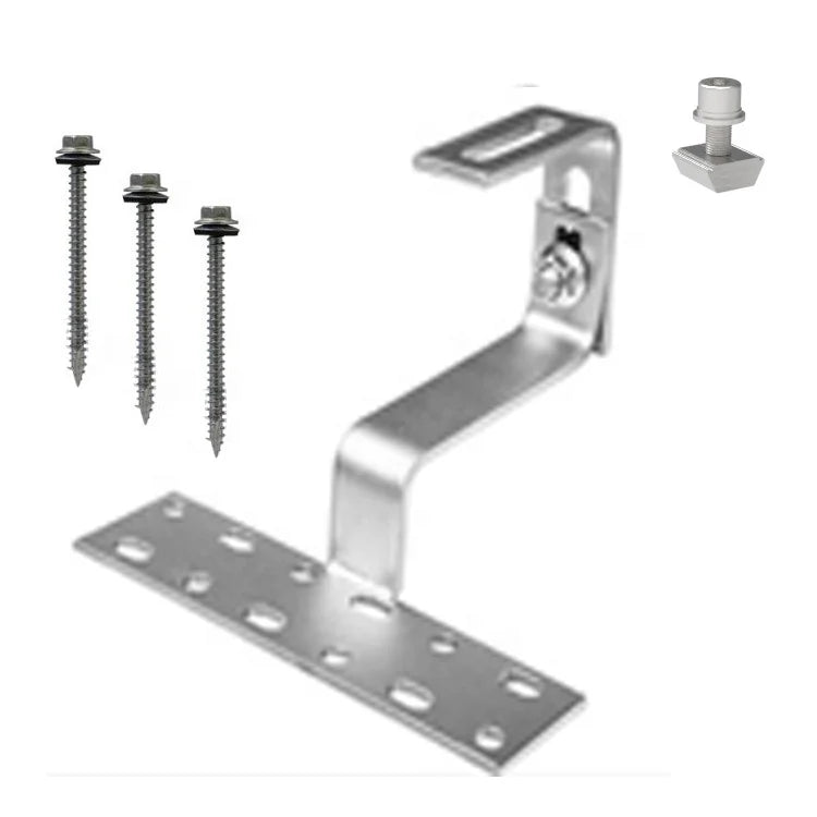 Adjustable Solar Panel Tilt Mount Brackets New Price Fast Rapid Roof Hook for Solar Mounting System