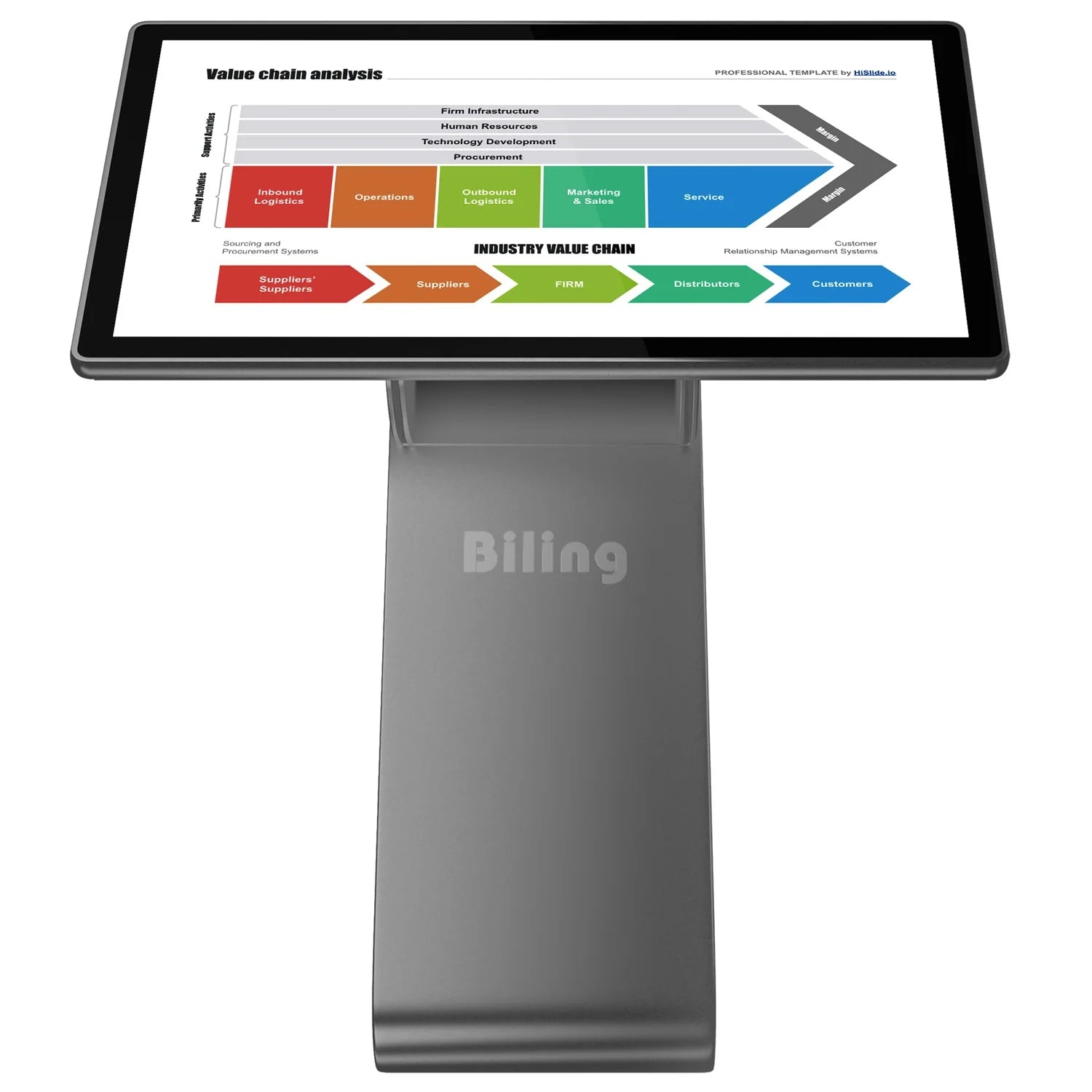 55 inch floor stand interactive advertising display screen media player box software kiosk digital signage