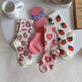 Jing Wen's Mid-calf Women's Dress Socks Sweat-Absorbent & Breathable Custom Logo Option