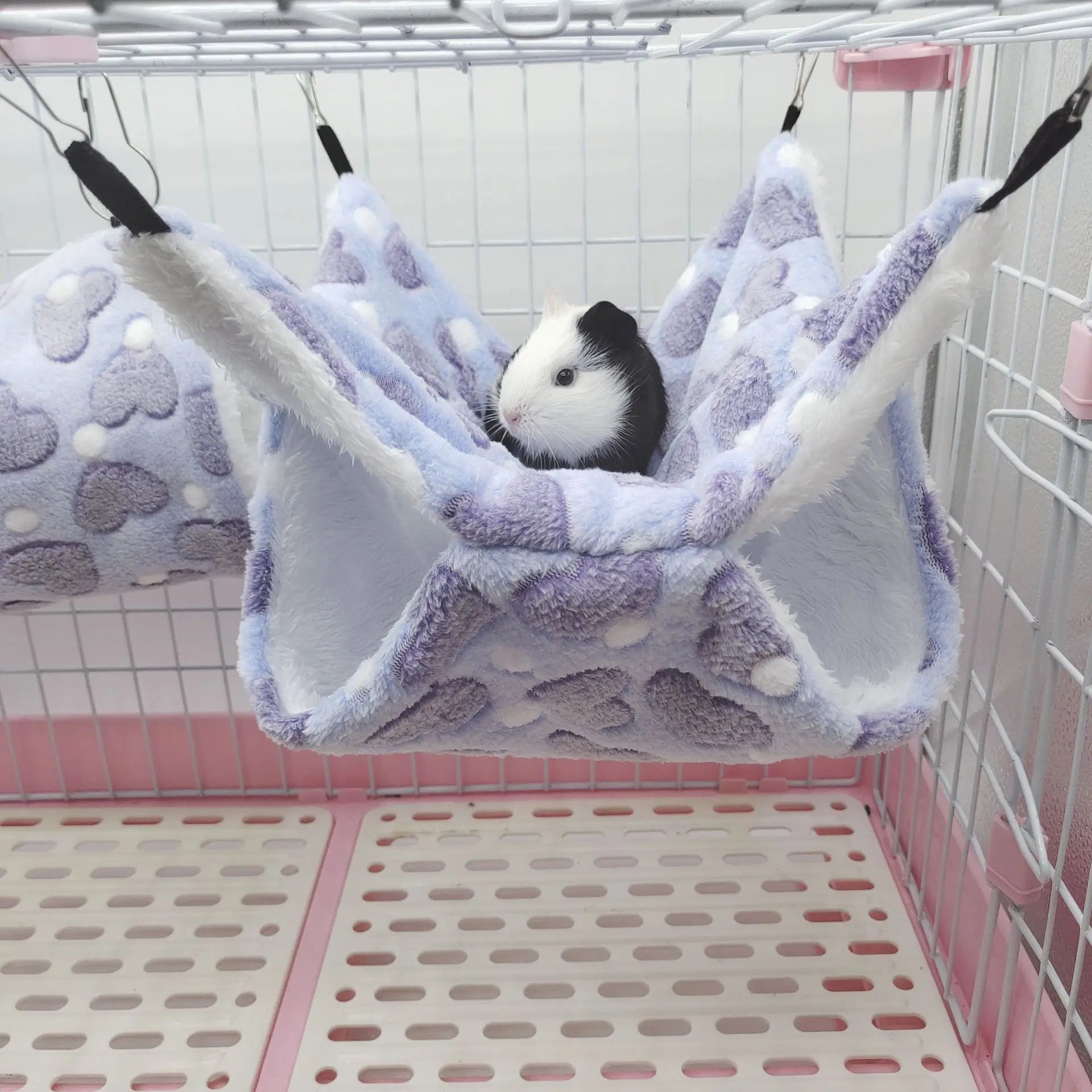 All Weather Hamster Sugar Glider Squirrel Hammock Velet Nest Guinea Pig Accessories Warm Guinea Pig House