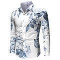 New Arrival Spring Long Sleeve Button Western Shirt Men Full Sleeve Tropical Beach Casual Designer Breathable