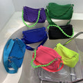 2022 Fashion Candy Color Underarm Bag Ladies Shoulder Crossbody Hand Bags Women Chain Girl Purse and Handbags