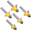 8mm Tungsten Carbide Bearing Round Over Router Bit Customizable OEM Wood Woodworking Tool with Coated End Mill Cutter