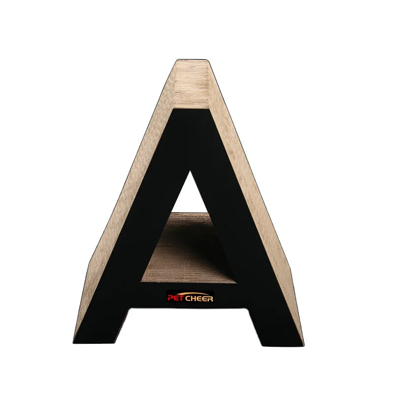 Three Dimensional Eco-Friendly Paper Cat Scratcher Board Carton Packaging Interactive Three Sided Scratching Pet Toy PET CHEER