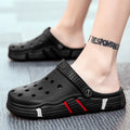 Men's Summer Trendy EVA Clogs Non-Slip Soft Outdoor Beach Slippers Closed Toe Hollow out Sandals with Thick Sole Wholesale