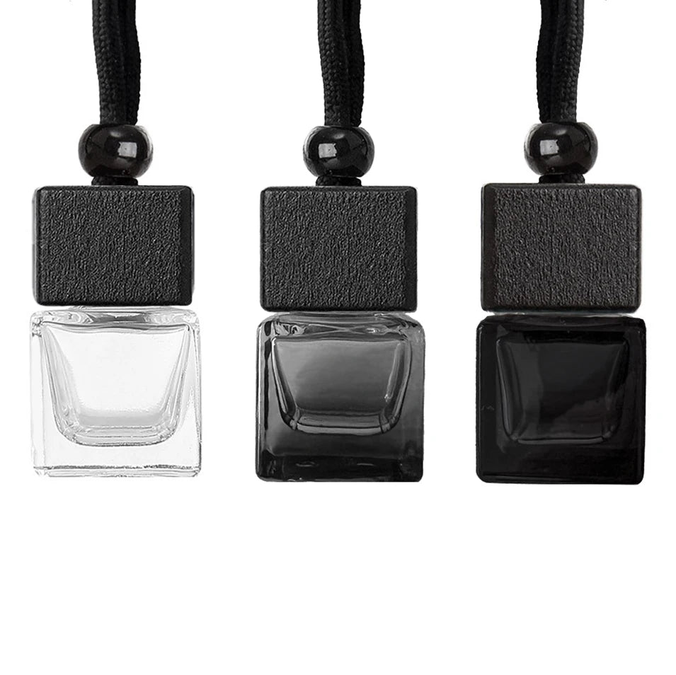 Wholesale Black Empty 8ml square Car Perfume Custom air Freshener Car Accessories