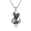 Personalized Stainless Steel Viking Marines Eagle Necklace Anchor Pendant Fine Pendants Charms for Graduation Gift Jewelry Chain