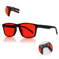 Sunray New Fashion Men's and Women's Same Style Antiblue Literary Frame Custom Red Lens Glasses Block Blue Light