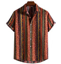 Factory Direct Wholesale Custom Design Digital Print Button up Tops Short Sleeve Men's Retro Beach Casual Hawaiian Shirts