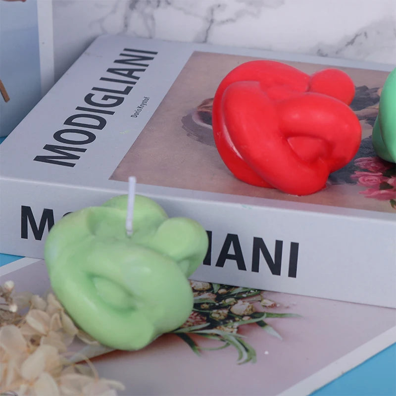 Crystal Drip Glue Mold Rope Knot Candle Ornaments DIY Epoxy Resin Silica Gel Mold Candle Manual Soap Making