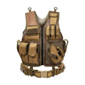 Camo Orange Tactical Vest Adjustable MOLLE Jacket with Multi-Pocket System for Hunting/Security/CS Training