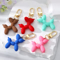 Cute Promotion Gift 3D Mini Balloon Dog Keychain for Bag Key