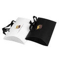 Custom Printed Colors Wig Virgin Hairs Pillow Boxes Packaging for Wigs Wholesale With Gold Hot Foil and Ribbon