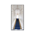 Modern Luxury Architecture Gallery Wall Art Decoration Canvas Crystal Porcelain Wall Art Painting