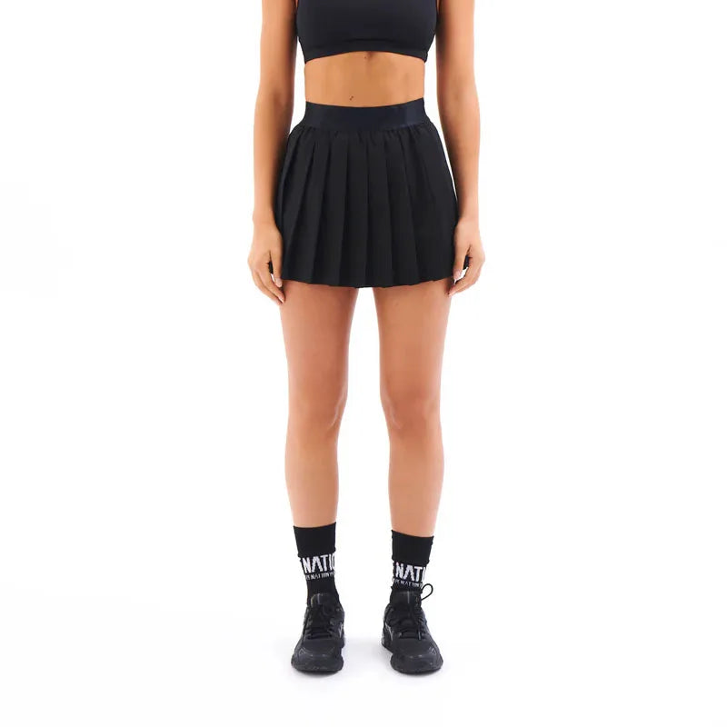 Custom Street Wear Side Pockets Ball Storage Pleat Mini Sporty Tennis Bike Skirt