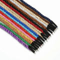 Wholesale Polyester 5mm Round 3 Strands Twisted Cord Handle Cord Packaging Rope for Paper Bag