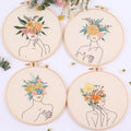 Botanical Beauty DIY Sunflower Embroidery Kit Creative Stitching Set for Adults Adult Body Art Embroidery DIY Embroidered