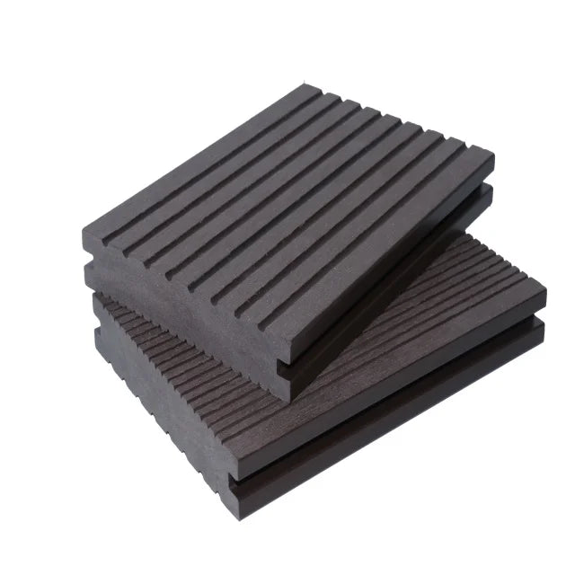 Hot Sale Modern Smooth Solid Waterproof Anti-slip Fireproof Eco-Friendly UV-resistant WPC Decking for Garden Outdoor Use