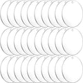Multi-Use Ornament DIY Craft Projects Engraving Disc Thick Plastic Transparent Round Circle Acrylic Blanks for Vinyl