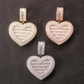 Large Fashion Flip Love Photo Pendant DIY Personalized Photo Couple Pendant Necklace
