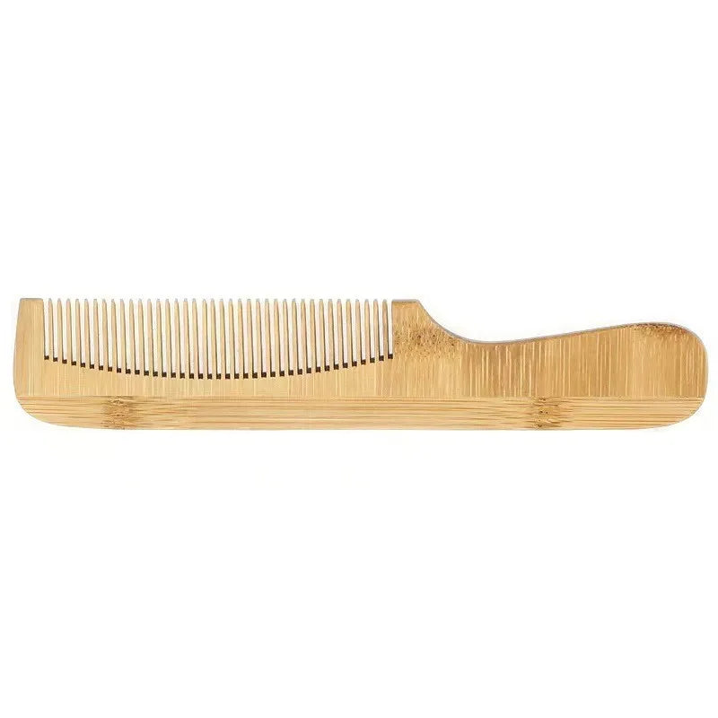 Custom Logo 100% Natural Bamboo Hairbrush  Anti-Static Portable Hair Detangler Comb for Hotel