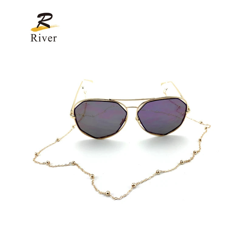 Gold Metal Beads Spectacles Glasses Cords Chain Sunglasses Accessories Sunglasses Chains