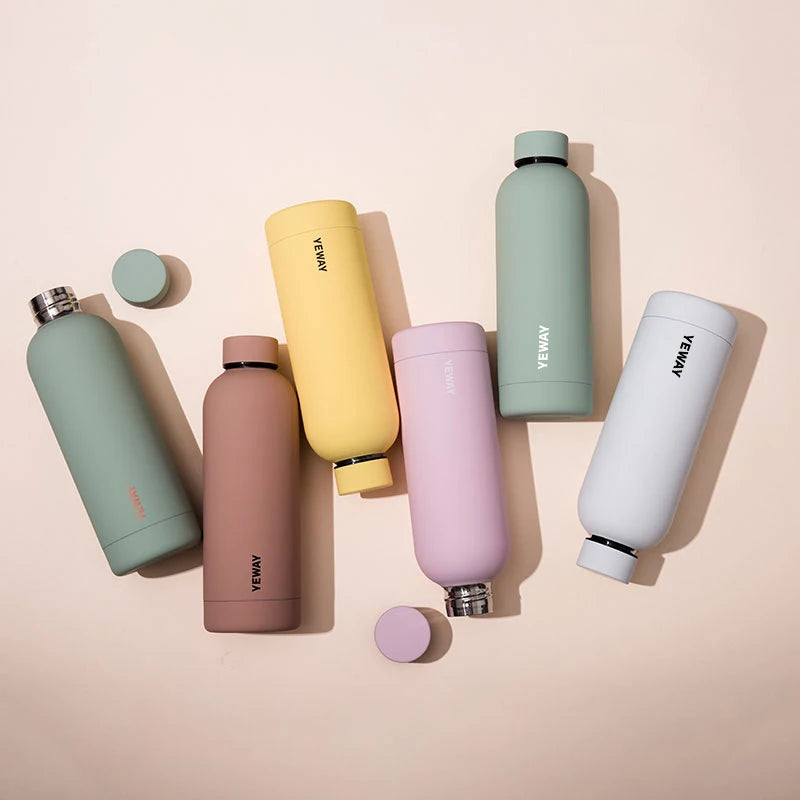 YEWAY Botella De Agua Garrafas Hot Sale Small Mouth Thermos Tank Insulated Stainless Steel Water Bottle with Custom Logo