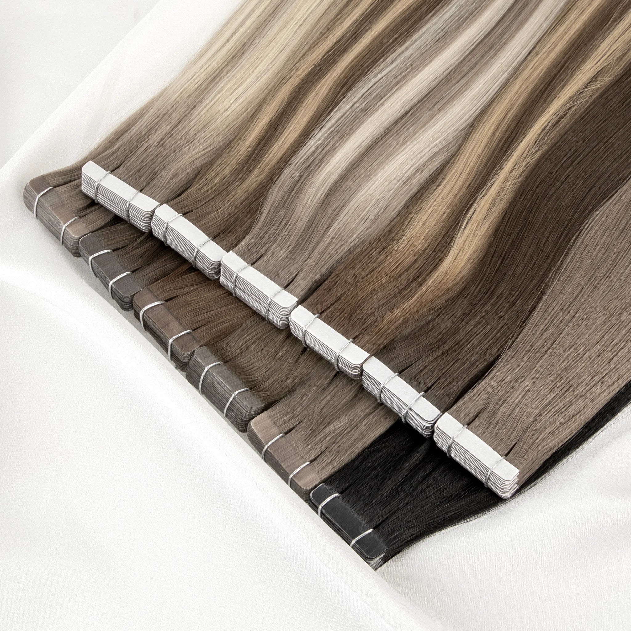 Wholesale Double Drawn Tape Extensions Tape in Human Hair Extensions Tape Hair