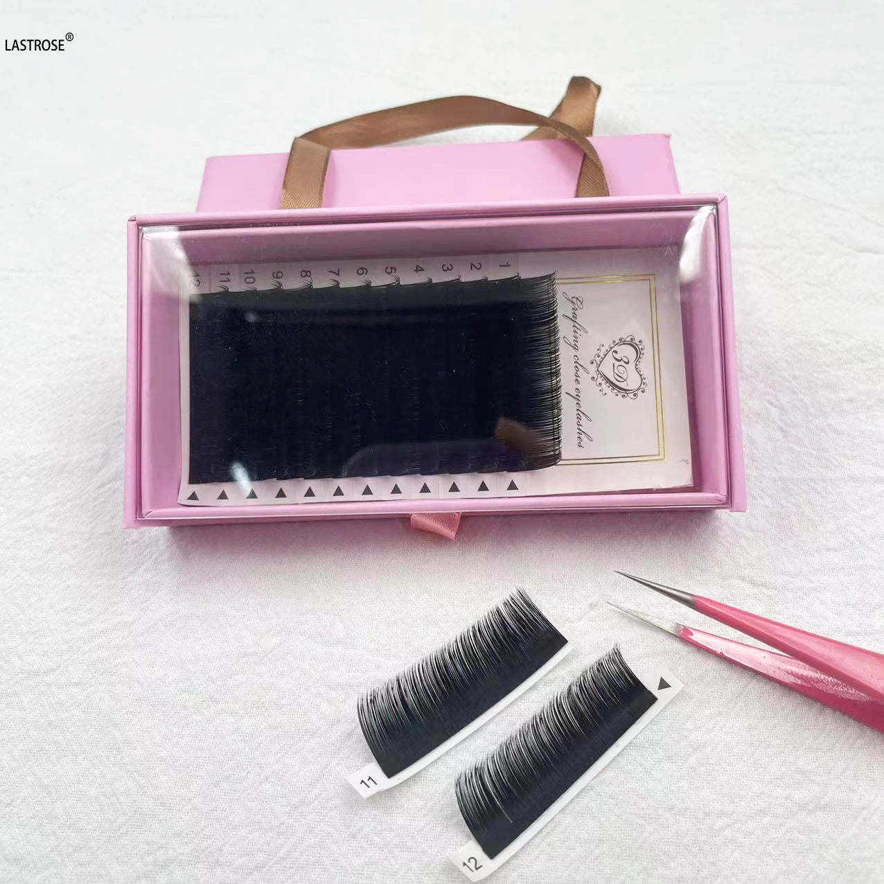 Eyelash Extension Supplies 0.03 0.05 0.07 C Cc D Curl Matte Black Lash Extensions Cashmere Individual Lash Trays