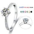 Abiding Jewelry OEM/ODM Custom Women Jewelry Wholesale 10k/18k Gold Plated S925 Silver 1CT Moissanite Ring