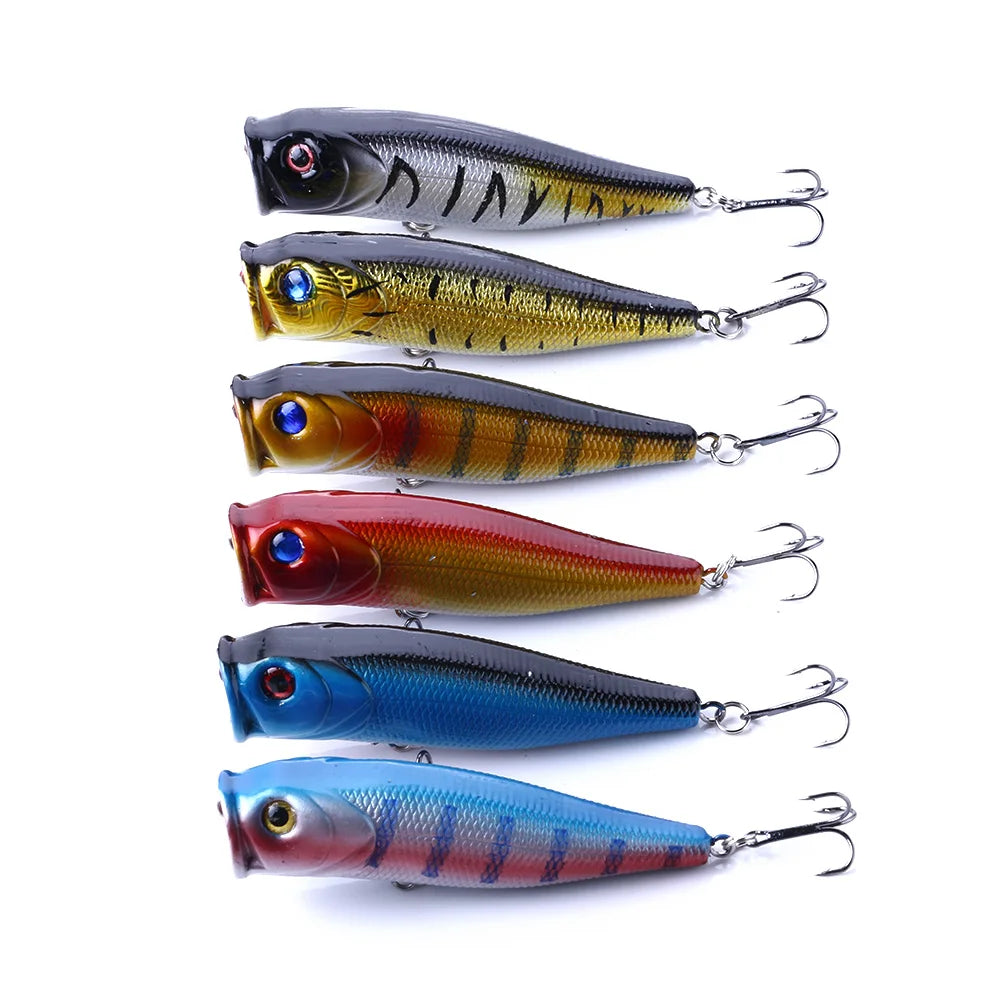 9CM 14G Best Seller floating tail hard minnow artificial plopping popper top water fishing lure for bass