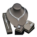 Global Fashion Trends - Light Luxury Full Zircon Inlaid Bridal Fashion Set