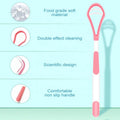 ISO Approved Factory Wholesale Oral Hygiene Care Silicone Plastic Tongue Scraper Cleaner