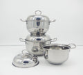 High Manufacturing 6pcs Modern Eco-Friendly Stainless Steel Casserole Cookware Sets Apple Style Kitchen Essentials