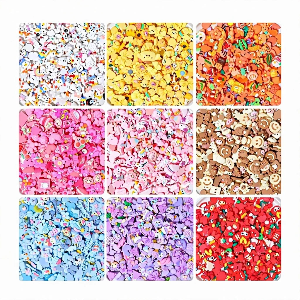 Bulk Flatback Slime Resin Christmas Cabochons Tree Bear Hair Bow Phone case Shoes Bag Accessories Nail Charms for Jewelry Making