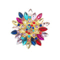 65mm Random Colors Rhinestone Brooch Pin Rhinestone Jewelry Gift Brooch Bridal Crystal Brooch for Wedding