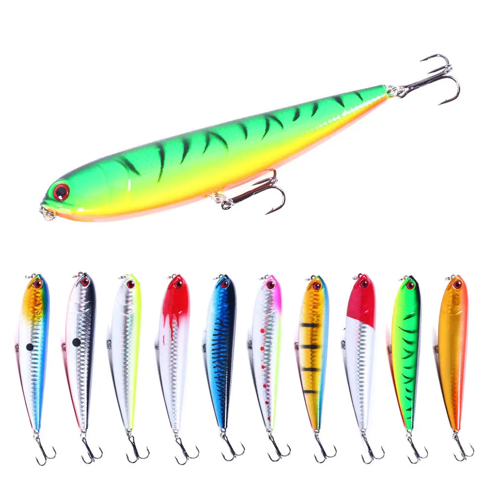 Wholesale PE013 11.5cm 21g Artificial Hard Plastic Baits Freshwater Saltwater Pencil Fishing Lures
