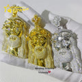 Wholesale Stock Solid Silver 925 Vvs Moissanite Diamond Pass Diamond Tester Men Hip Hop Jesus Pendant