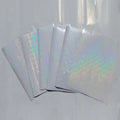 A4 Self Adhesive Holographic Photo Cold Lamination Film Transparent OPP Bag Moisture Proof Soft Transparent Packaging 50 Micron
