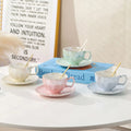 Vintage Royal Classic Flower Porcelain Coffee Cups Ceramic Christmas Fine Bone China Tea Cups and Saucers Sets