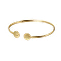 SY 18K Gold Plated Stainless Steel Adjustable Cuff Bracelet with Letter Hope and Life Tree Women Accessories