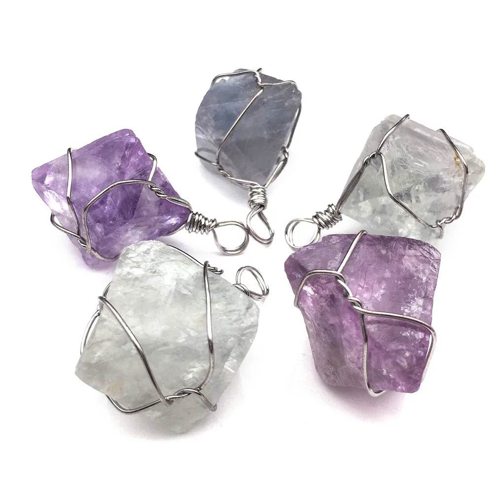 2026 Natural Quartz Crystals Healing Stones 7 Chakra Reiki Point Pendulum