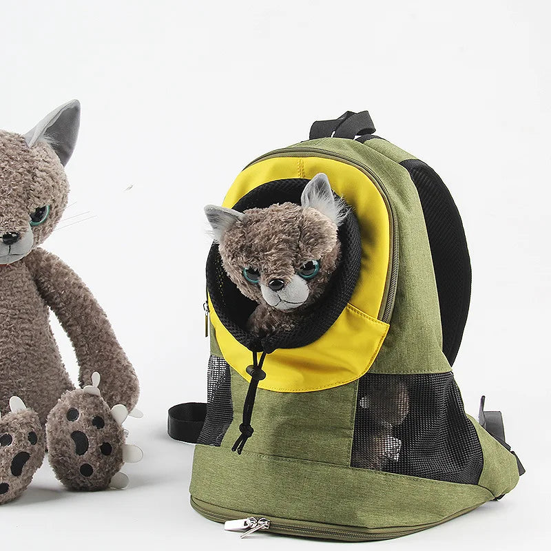 Wholesale Canvas Breathable Portable Cat Pet Dog Carrier Bag Pack