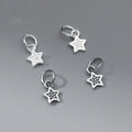 Retro 925 Sterling Silver Five-Pointed Star Charm Pendant for Jewelry Making Accessories Supplies