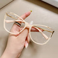 Jiuling Eyewear Crystal Candy Color Cat Eye Blue Light Blocking Optical Shaded Custom Readers Prescription Eyeglasses Glasses