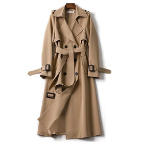 Fall Winter Wholesale Long Trench Coats Women Mid Long Style Plus Size Overcoats Coat